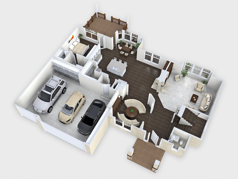 3D Floor Plan - shop.homestratosphere.com